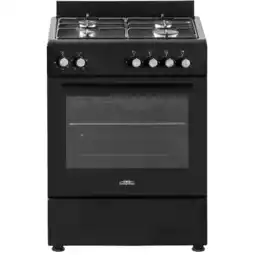 MediaMarkt Everglades Evck6010 Gasfornuis 60 Cm Matzwart Fornuis aanbieding