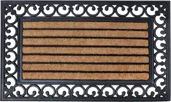 Intratuin Esschert Design kokosmat Streep naturel 75,5 x 45,5 cm aanbieding