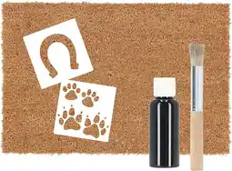 Intratuin Esschert Design kokosmat Diersporen DIY set naturel 60 x 40 cm aanbieding