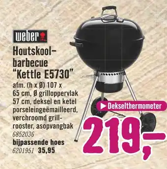 Hornbach Weber Houtskoolbarbecue "Kettle E5730" aanbieding