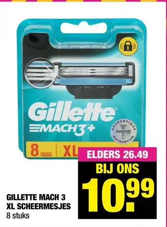 Big Bazar Gillette Mach 3 Xl Scheermesjes aanbieding