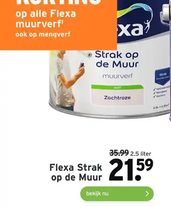 GAMMA Flexa Strak op de Muur 2.5 liter aanbieding