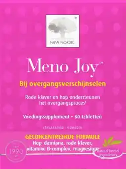 De Online Drogist New Nordic Meno Joy Tabletten aanbieding