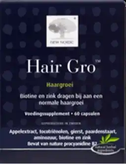 De Online Drogist New Nordic Hair Gro Capsules aanbieding