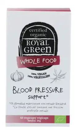 De Online Drogist Royal Green Blood Pressure Support Biologische Capsules aanbieding