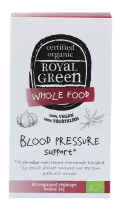 De Online Drogist Royal Green Blood Pressure Support Biologische Capsules aanbieding