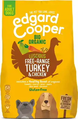 Intratuin Edgard & Cooper hondenvoer Bio kalkoen en kip adult 700 g aanbieding
