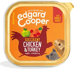 Intratuin Edgard & Cooper hondenvoer kip en kalkoen adult 300 g aanbieding