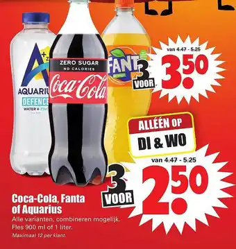 Dirk Coca-Cola, Fanta Of Aquarius aanbieding