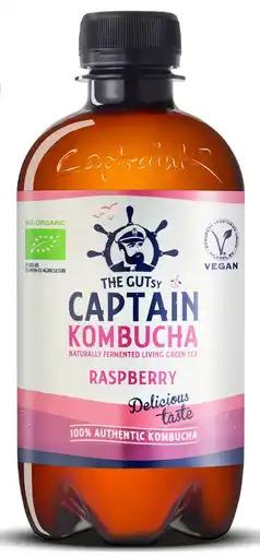 De Online Drogist The GUTsy Captain Kombucha Raspberry aanbieding