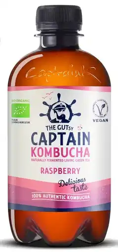 De Online Drogist The GUTsy Captain Kombucha Raspberry aanbieding