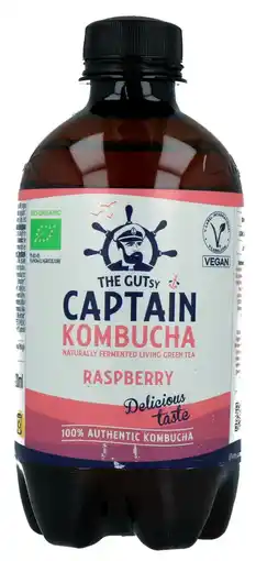 De Online Drogist The GUTsy Captain Kombucha Raspberry aanbieding