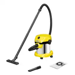 MediaMarkt Karcher WD 2 Plus S V-15/4/18 Stofzuiger Zonder Zak Zwart aanbieding