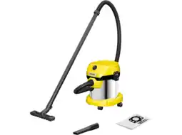MediaMarkt Karcher WD 2 Plus S V-15/4/18 Stofzuiger Zonder Zak Zwart aanbieding