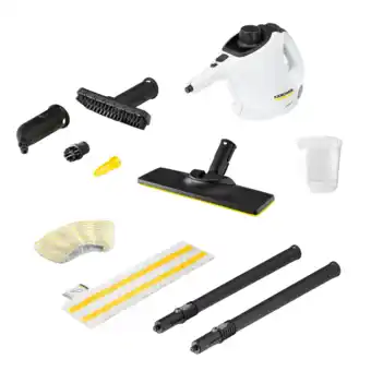 MediaMarkt Karcher Sc 1 Easyfix Stoomreiniger Wit aanbieding