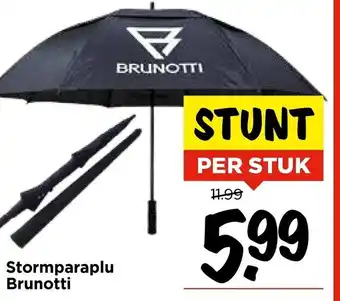 Vomar Voordeelmarkt Stormparaplu Brunotti aanbieding