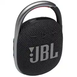 Amazon JBL Clip 4 - Draagbare bluetooth speaker met karabijnhaak, water- en stofbestendig, in het zwart aanbieding