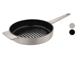 Lidl Masterpro Gietijzeren grillpan Ø 25 cm aanbieding