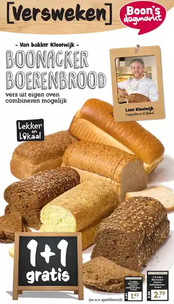 Boon`s Markt Boonacker boerenbrood aanbieding