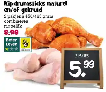 Boon`s Markt Kipdrumsticks naturel en/of gekruid aanbieding