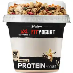 Albert Heijn XXL Nutrition Fit yoghurt protein vanilla aanbieding