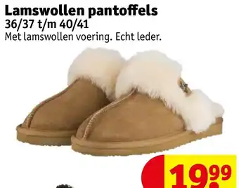 Kruidvat Lamswollen pantoffels 36/37 t/m 40/41 aanbieding