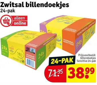 Kruidvat Zwitsal billendoekjes aanbieding