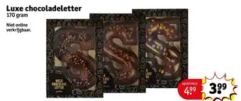 Kruidvat Luxe chocoladeletter aanbieding