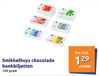 Action Smikkelhuys chocolade bankbiljetten aanbieding