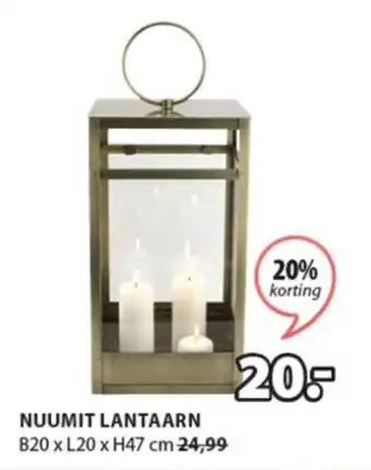 Jysk Nuumit lantaarn aanbieding