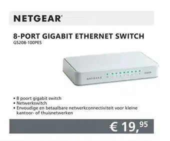 Informatique Netgear 8-Port Gigabit Ethernet Switch aanbieding