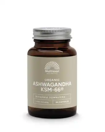 De Online Drogist Mattisson Biologische Ashwagandha Ksm -66 aanbieding