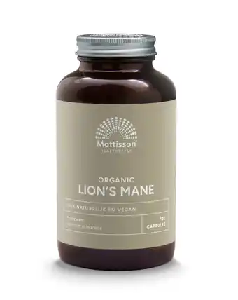 De Online Drogist Mattisson HealthStyle Lion's Mane 500mg Capsules aanbieding
