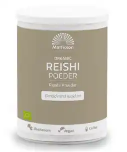 De Online Drogist Mattisson HealthStyle Organic Reishi Poeder aanbieding