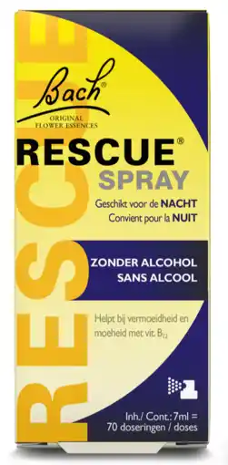 De Online Drogist Bach Rescue Nacht Spray Zonder Alcohol aanbieding