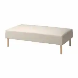 IKEA Lillehem 2-seat module, Vissle/beige hout aanbieding