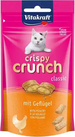 Intratuin Vitakraft kattensnack Crispy Crunch gevogelte 60 g aanbieding