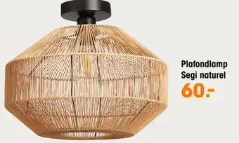 Kwantum Plafondlamp Segi naturel aanbieding