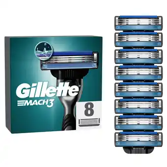 Bol.com Gillette Mach 3 Scheermesjes Voor Mannen - 8 Stuks aanbieding