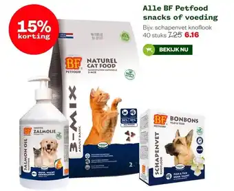 Welkoop Alle BF Petfood snacks of voeding aanbieding