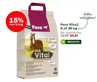 Welkoop Pavo Vital 8 of 20 kg aanbieding