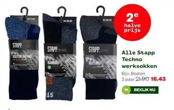 Welkoop Alle Stapp Techno werksokken aanbieding