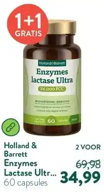 Holland & Barrett Enzymes Lactase Ultra 24.000 FCC aanbieding
