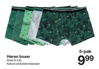 Zeeman Heren boxer S-XXL 5-pak aanbieding