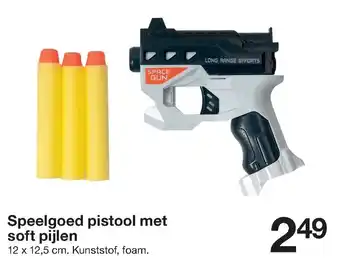 Zeeman Speelgoed pistool met soft pijlen aanbieding