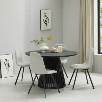 Wehkamp NOUS Living eetkamertafel Sansa (⌀120 cm) aanbieding