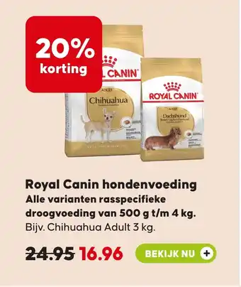 Boerenbond Royal Canin hondenvoeding aanbieding