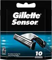 Bol.com Gillette Sensor Scheermesjes Voor Mannen - 10 Navulmesjes aanbieding