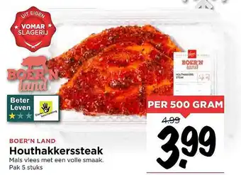 Vomar Voordeelmarkt Houthakkerssteak aanbieding