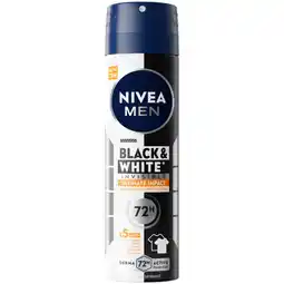 Albert Heijn NIVEA Men black & white anti-transpirant spray aanbieding